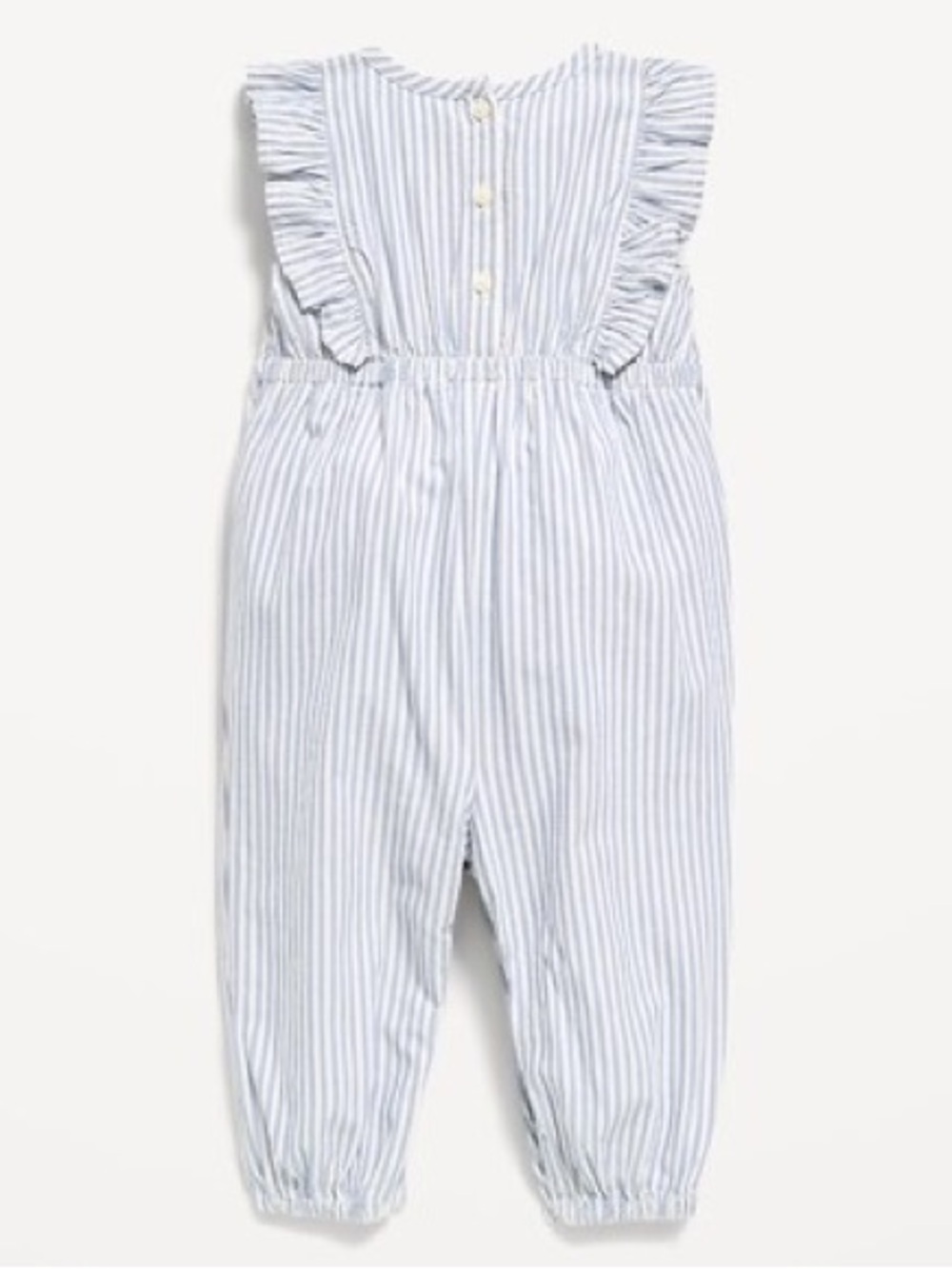 Sleeveless Ruffle-Trim One-Piece - Picture 4 of 5